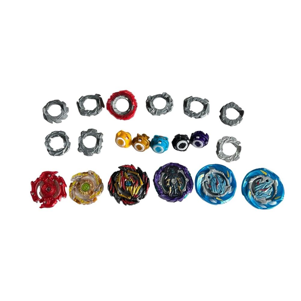 Beyblades Burst Tops Lot of 20 Parts Energy Layers Forge Discs Performance Tips